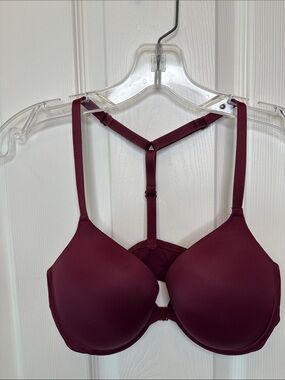 Victoria's Secret Burgundy T-Shirt Bra by PINK